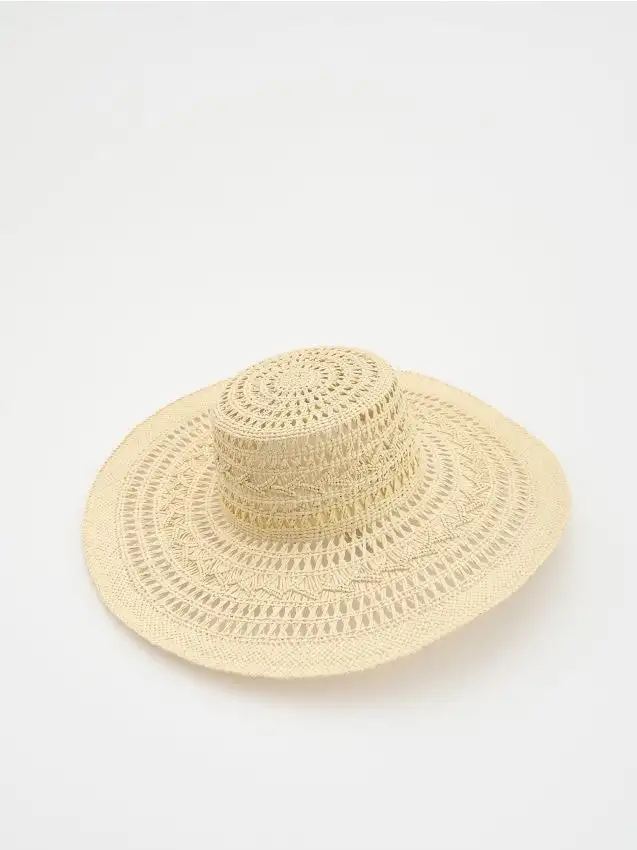 Cappello intrecciato Colore nude