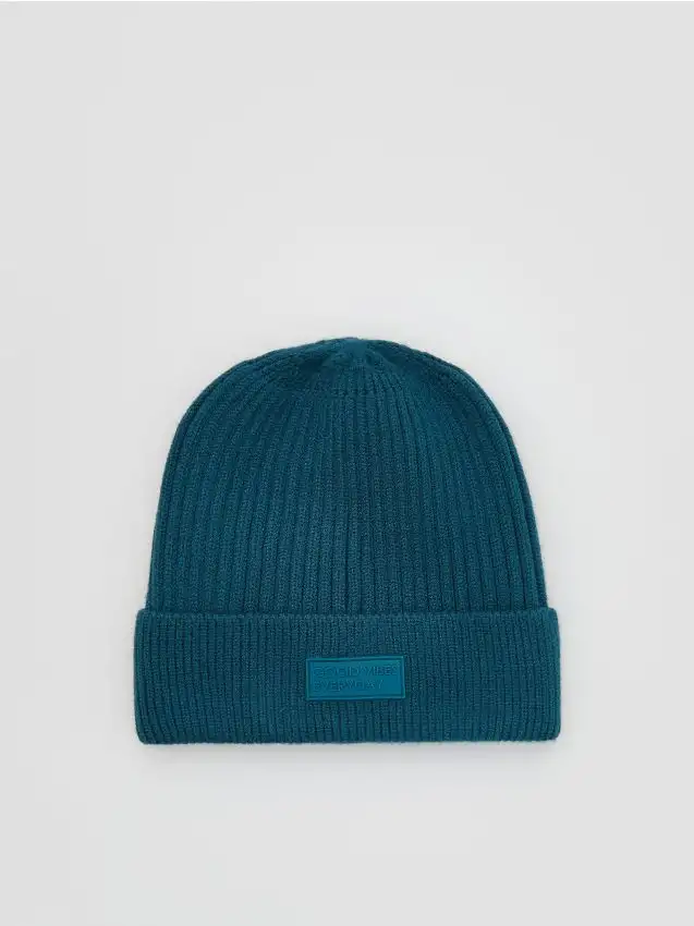 Berretto in viscosa Colore turchese scuro