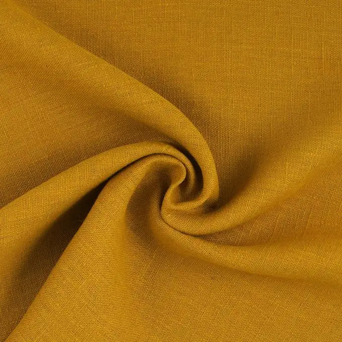 Tessuto lino Propriano senape