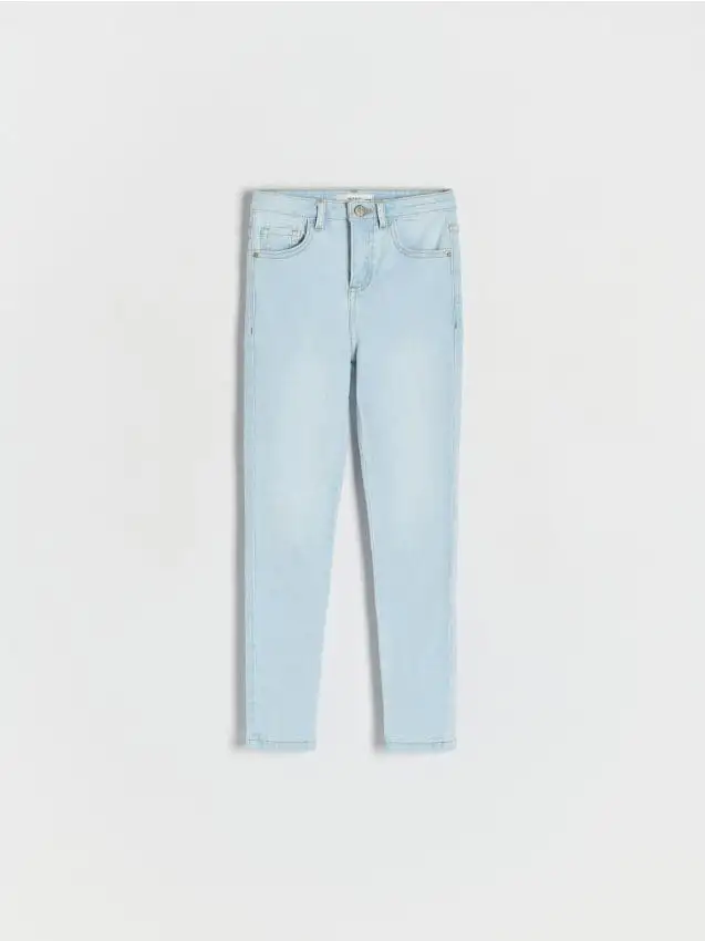 Jeans slim a vita super alta Colore blu