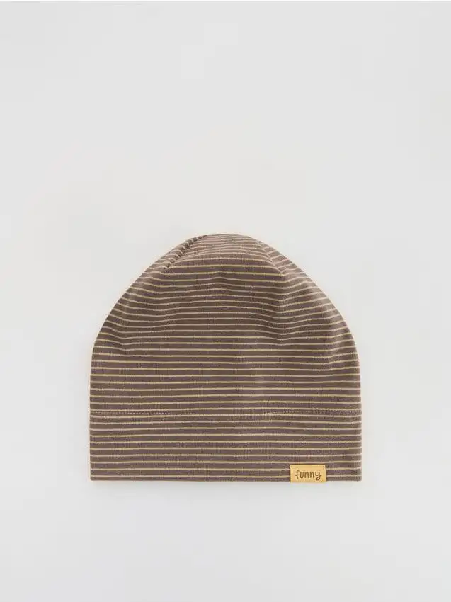 Cappello a righe Colore grigio scuro