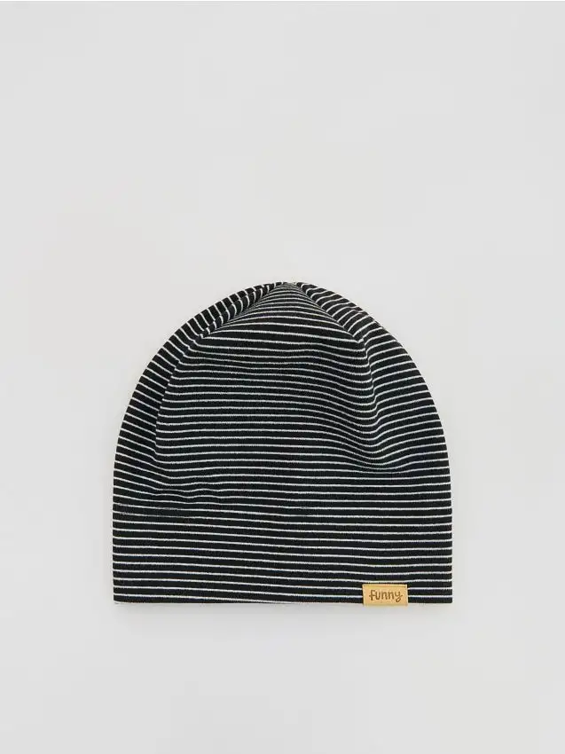 Cappello a righe Colore nero