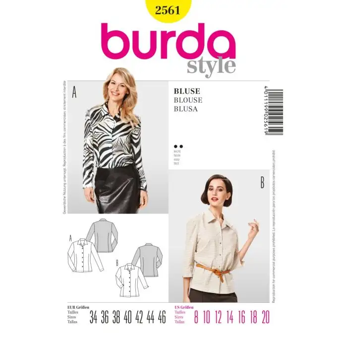 Modello burda 2561 camicia