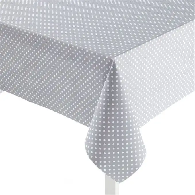 Tessuto cerato a pois per tovaglia