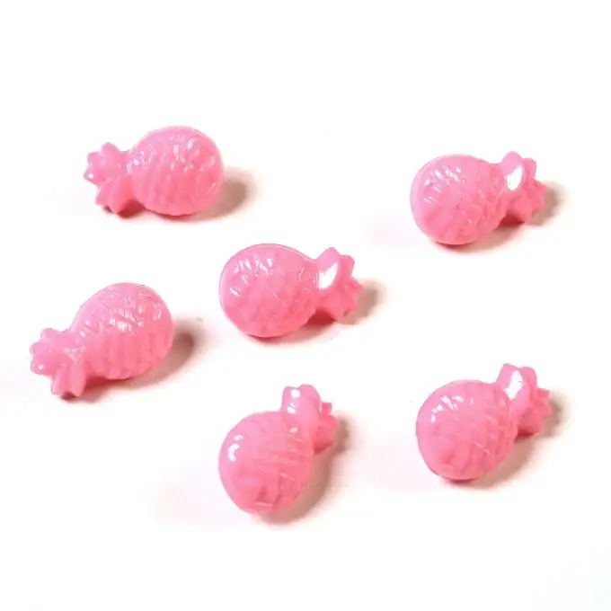 bottoni ananas rosa