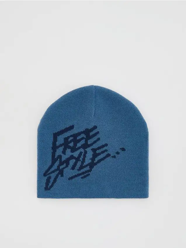 Cappello con stampa Colore blu