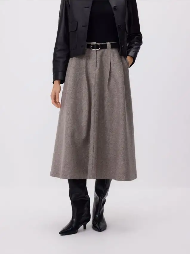 Gonna misto lana Colore multicolore