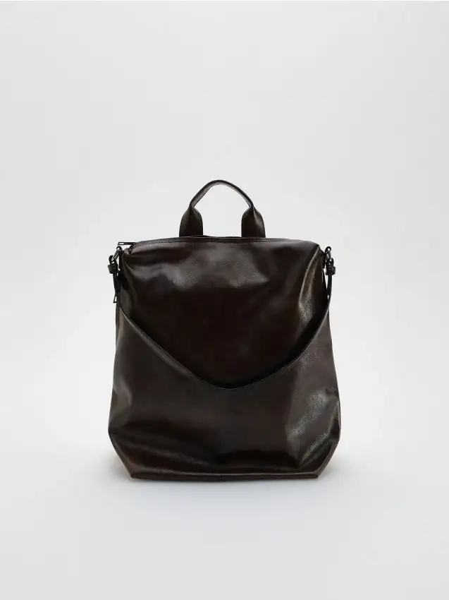 Zaino in ecopelle Colore marrone polveroso