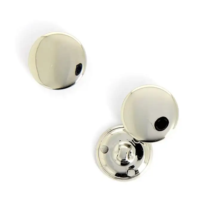 bottoni argentati 22 mm