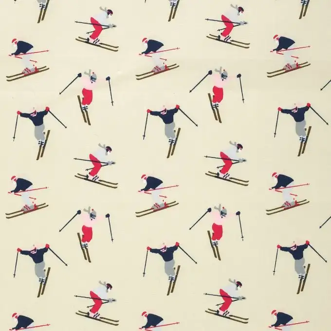 Tessuto popeline di cotone sciatori