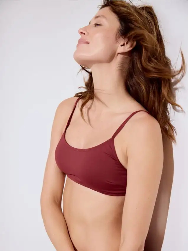 Top bikini Colore viola scuro