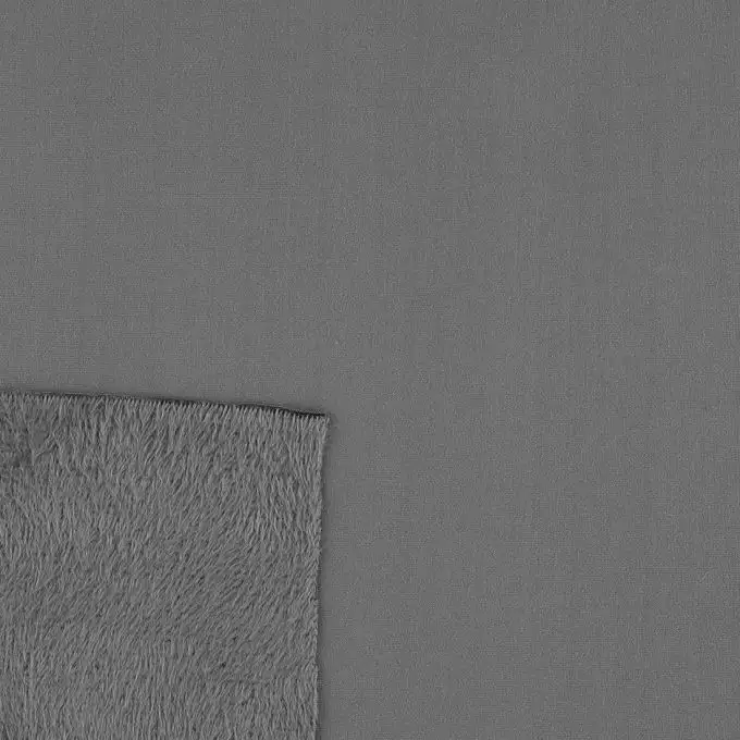 Tessuto felpato pile grigio scuro