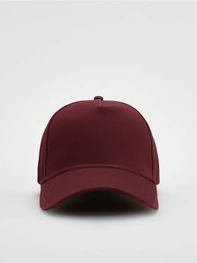 Cappello con visiera Colore bordeaux