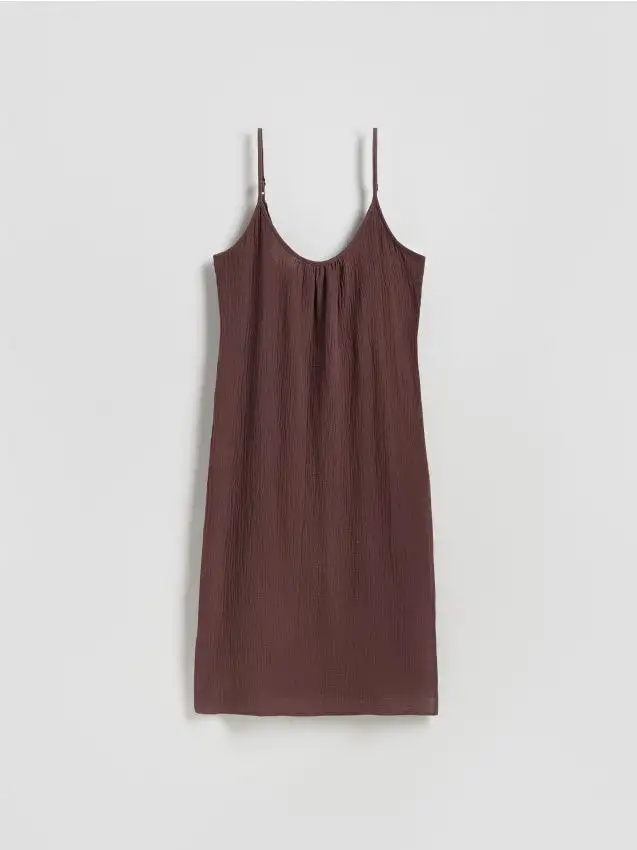 Vestito da spiaggia Colore marrone scuro