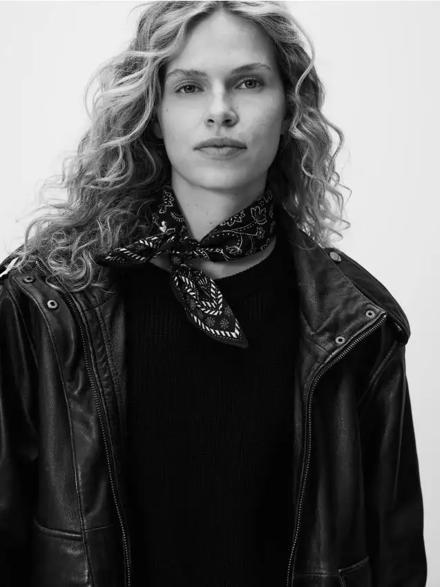 Sciarpa in cotone Colore nero