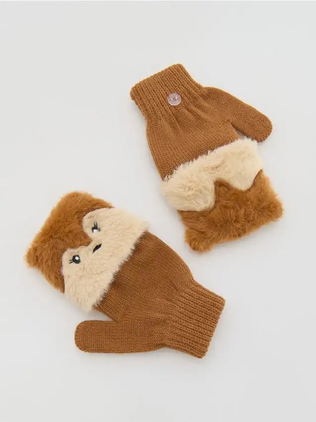 GIRLS` GLOVES Colore grigio chiaro