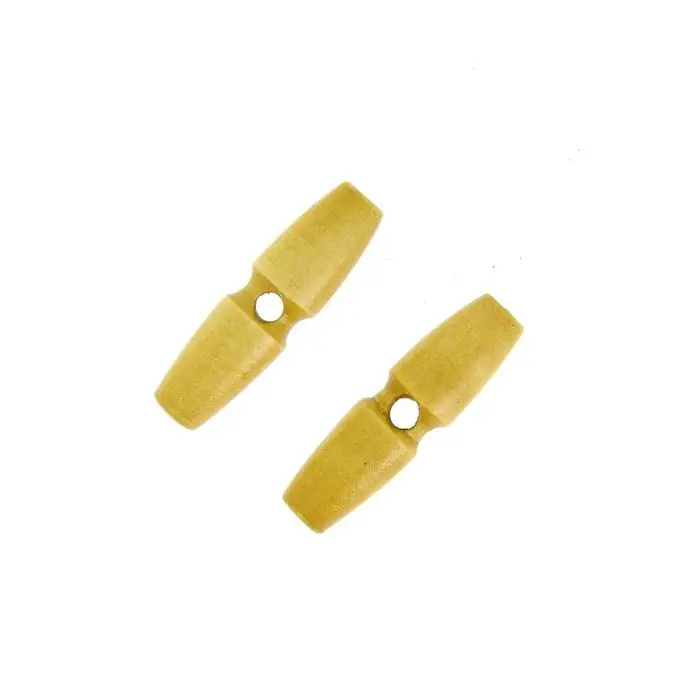 bottoni duffle-coat 1 foro marrone chiaro 35mm