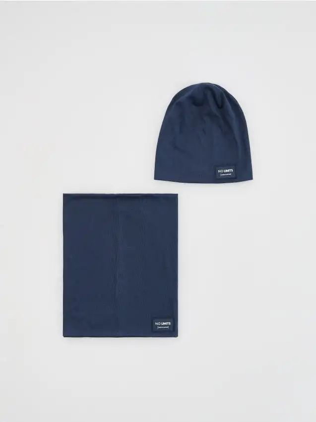 Completo in maglia Colore blu scuro