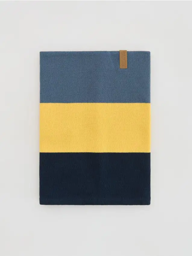 Sciarpa ad anello a righe Colore blu