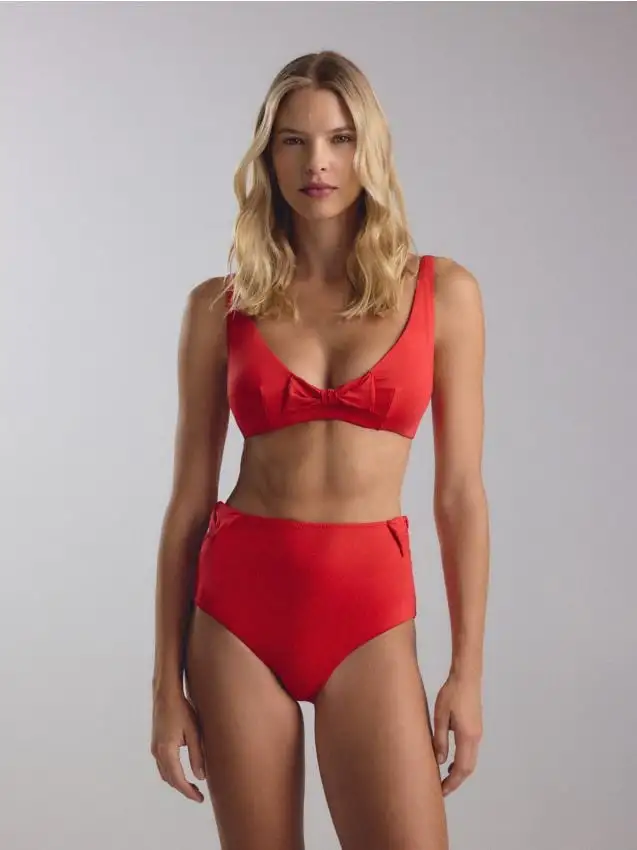 Top da spiaggia Colore rosso