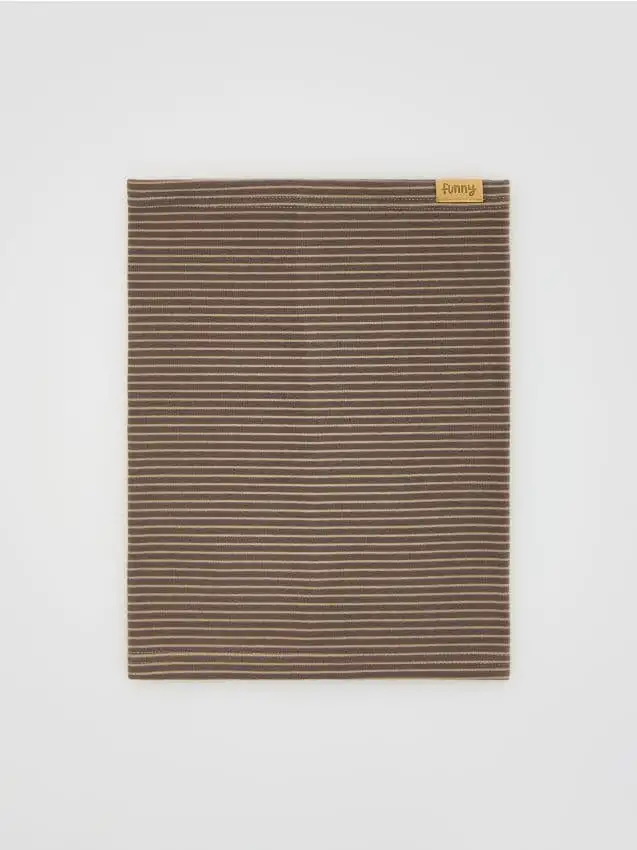 Sciarpa ad anello a righe Colore grigio scuro