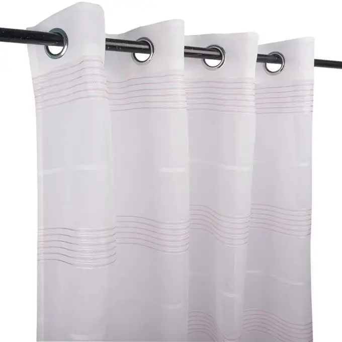 Tenda voile righe sottili lady rosa 140x240 cm