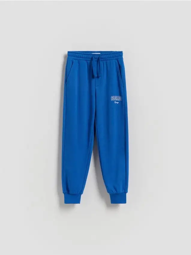 Pantaloni jogger in cotone Colore blu