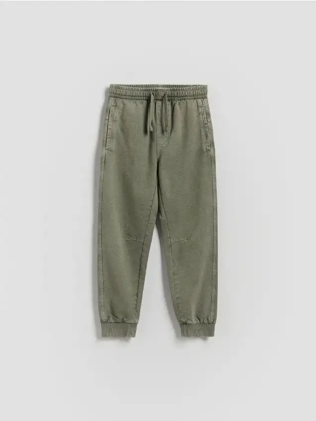 Pantaloni jogger in cotone Colore verde