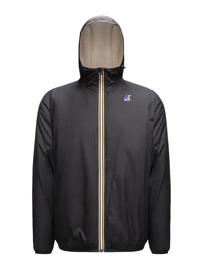K-WAY Men's Jacket Le vrai 3.0 claude orsetto K3118TW USY Black