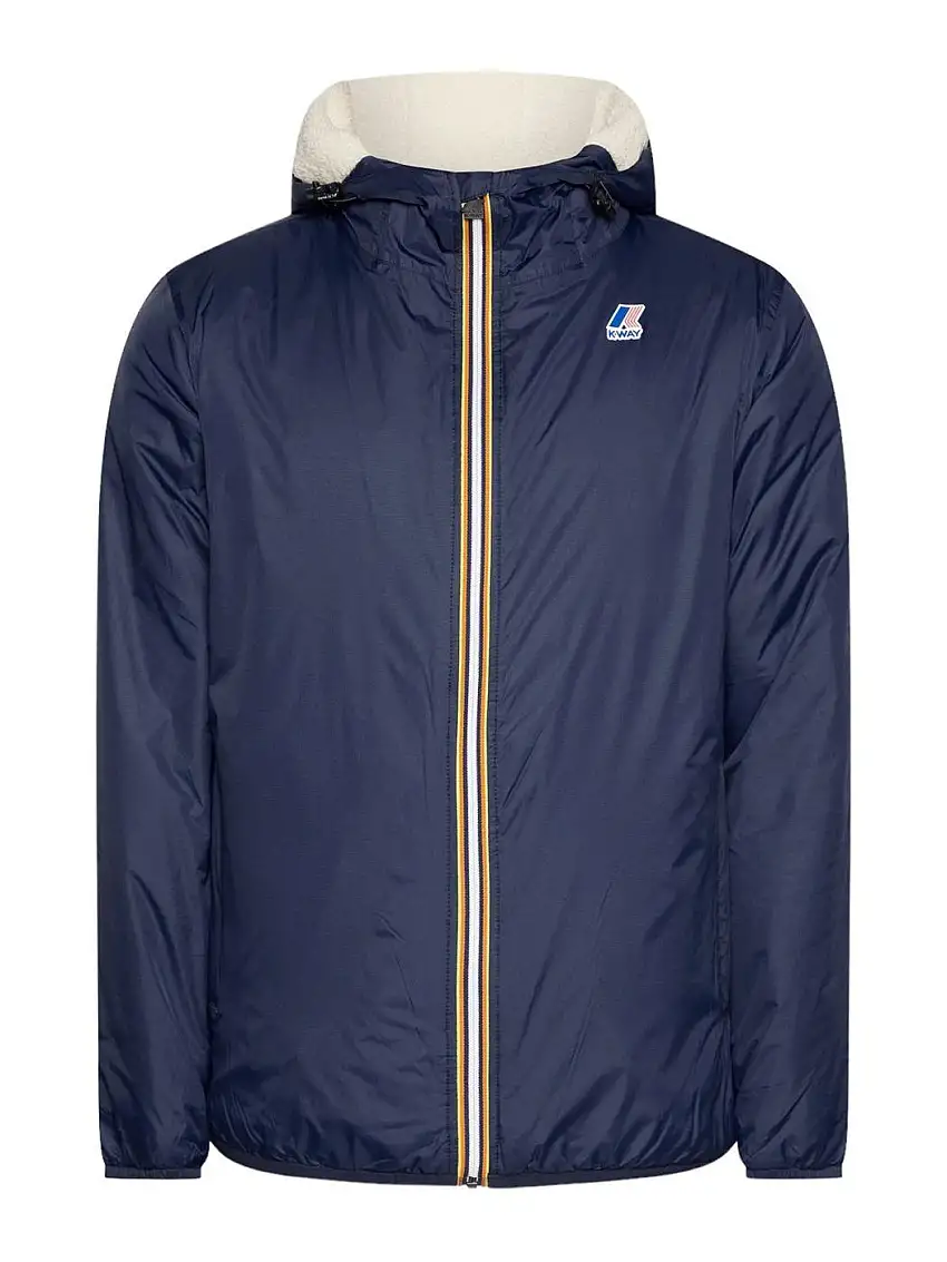 K-WAY Men's Jacket Le vrai 3.0 claude bear K3118TW K89 Blue