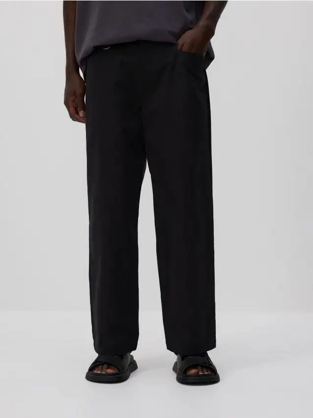 Pantaloni chino lisci Colore nero
