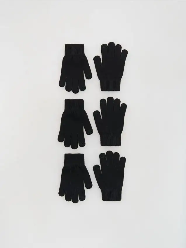 Guanti classici 3 pack Colore nero