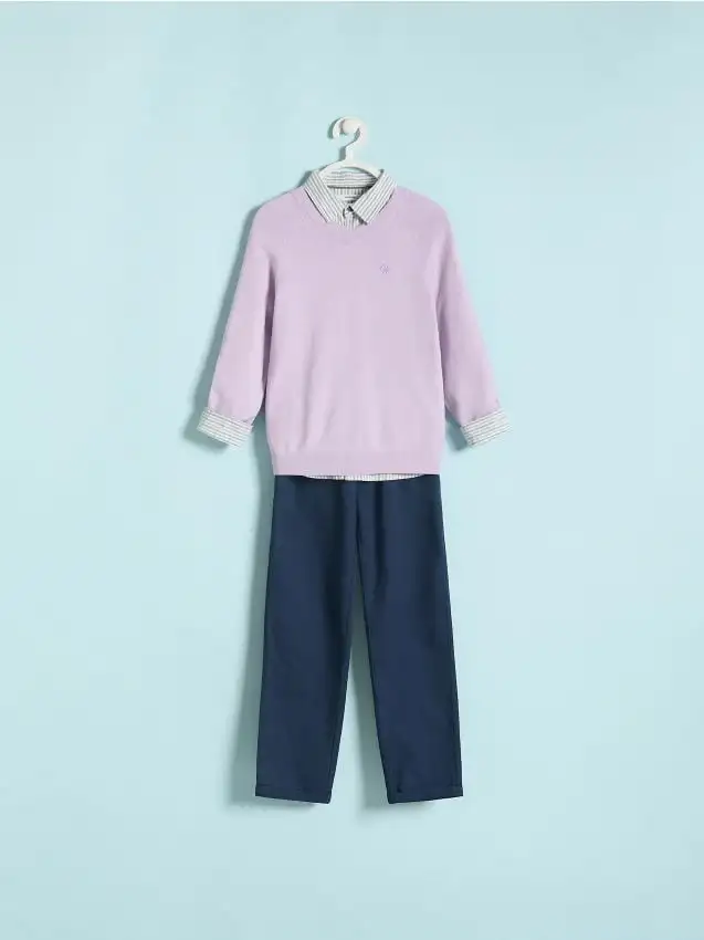 Plain viscose rich jumper Colore lavanda