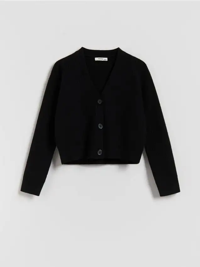 Cardigan in maglia di viscosa Colore nero