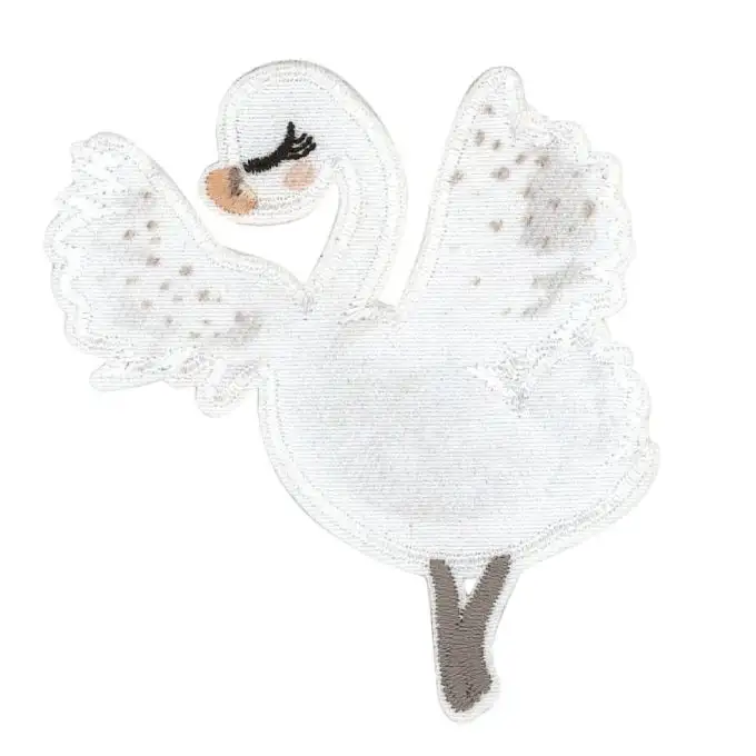 Adesivo termoadesivo cigno bianco