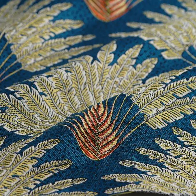 Tessuto jacquard atol blu qualità sedile