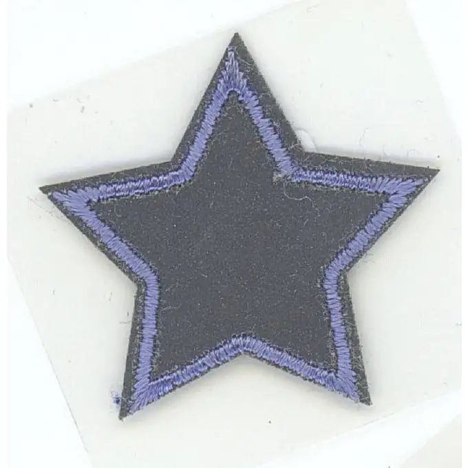 Stella termoadesiva riflettente argento