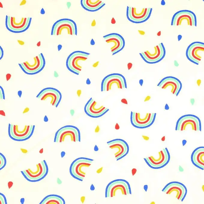 Tessuto jersey arcobaleno