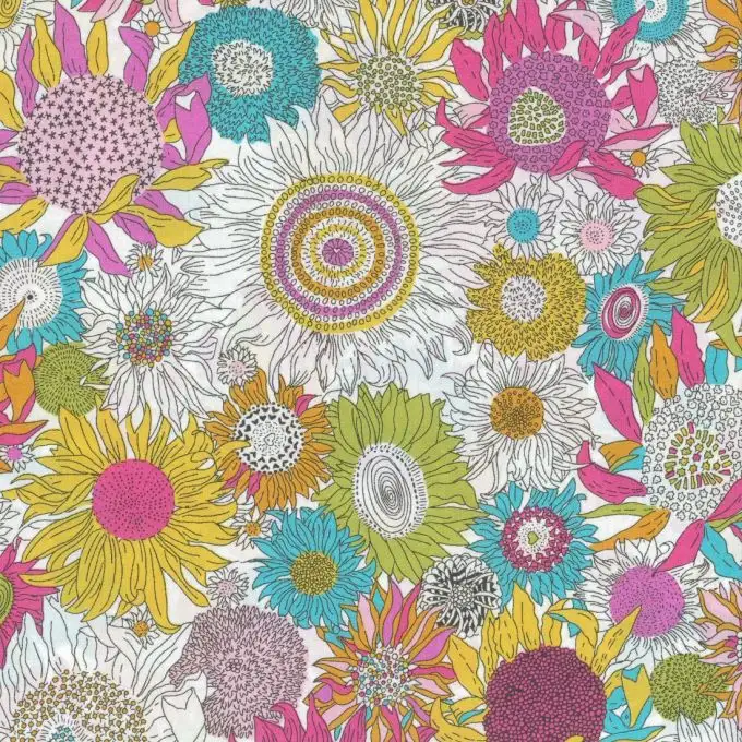 Tessuto popeline di cotone Liberty Small Susanna