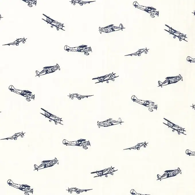 Tela cotone aereo navy