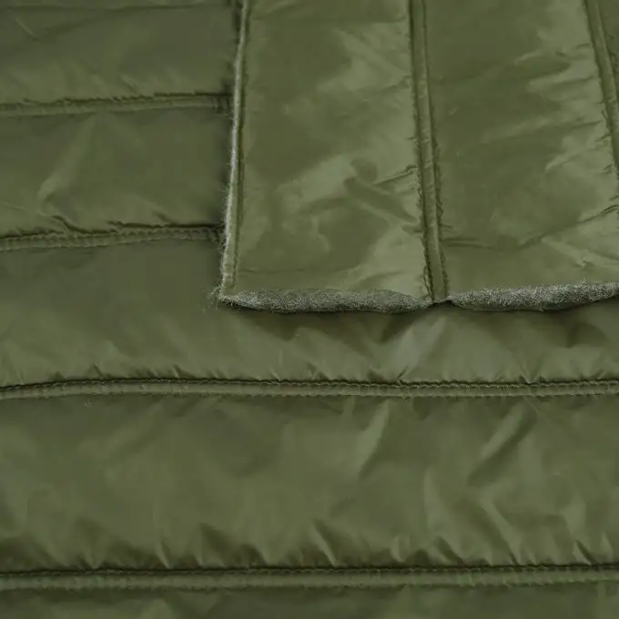 Tessuto trapuntato per piumino kaki