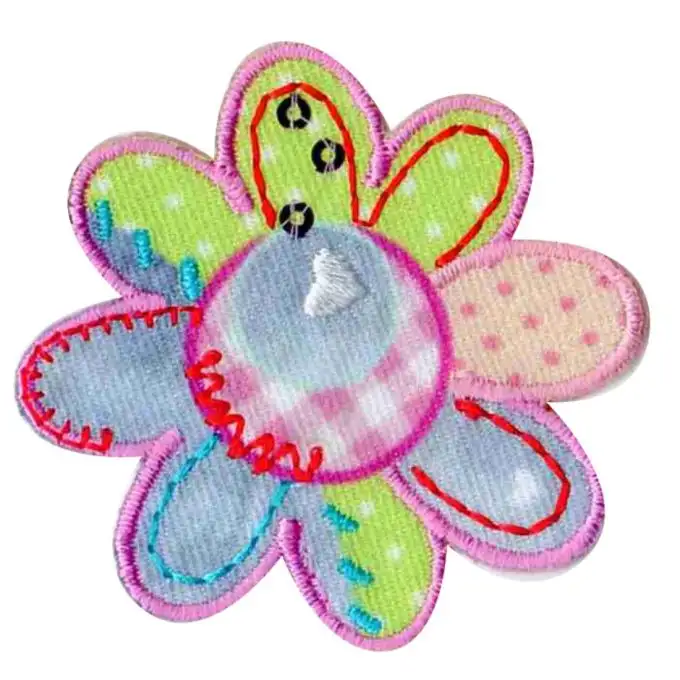 Distintivo fiore multicolor