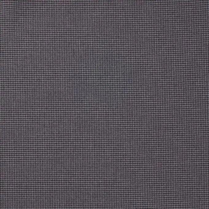 Tessuto gabardine motivo pied de poule nero e grigio