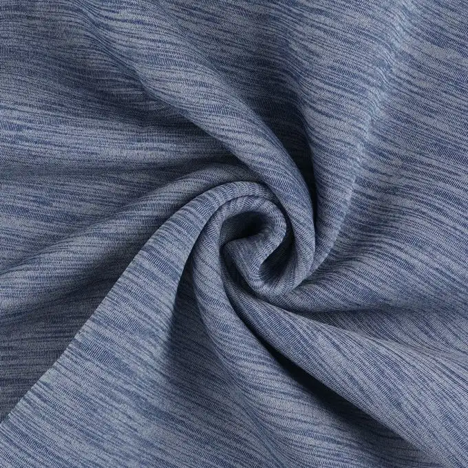 Tessuto sportivo pile traspirante blu