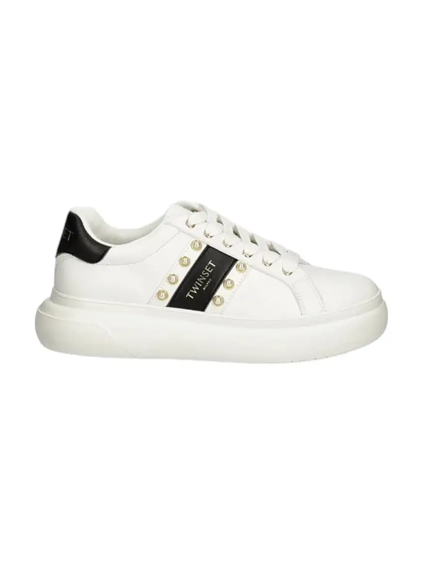 TWINSET Women's Sneaker 242TCP01E 01870 White