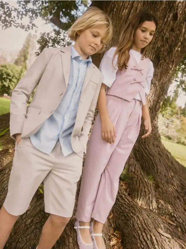 Pantaloni eleganti in misto viscosa Colore rosa