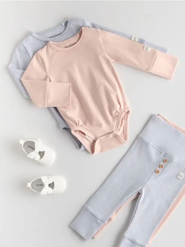 Body in cotone 2 pack Colore rosa cipria