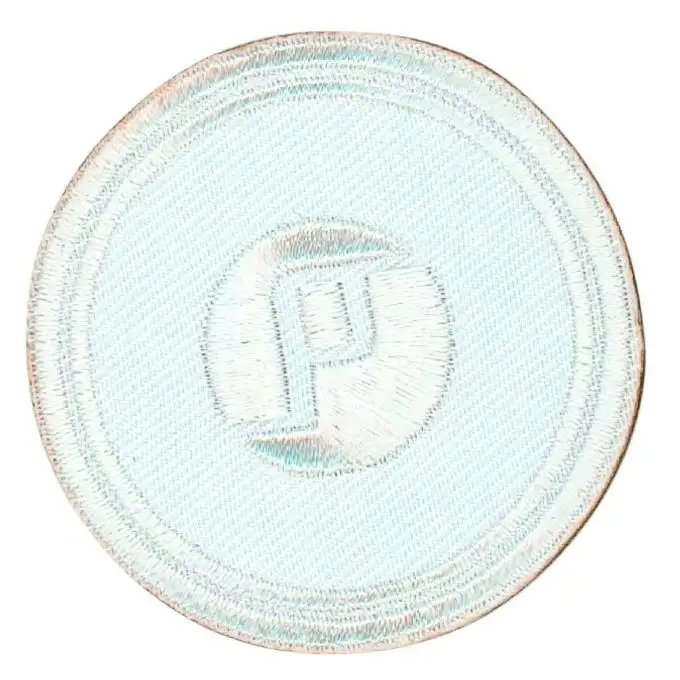 Scudetto rettangolare Poker bianco