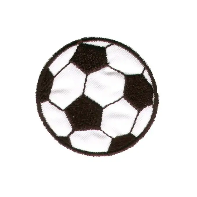 Scudetto pallone da calcio bianco