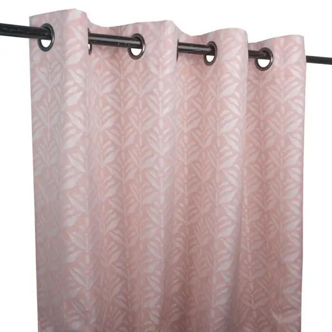 Tenda jacquard tulipano rosa